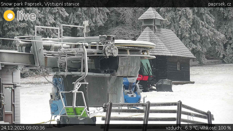 Snow park Paprsek - Výstupní stanice - 24.12.2025 v 09:00