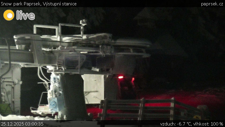 Snow park Paprsek - Výstupní stanice - 25.12.2025 v 03:00
