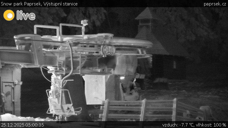 Snow park Paprsek - Výstupní stanice - 25.12.2025 v 05:00