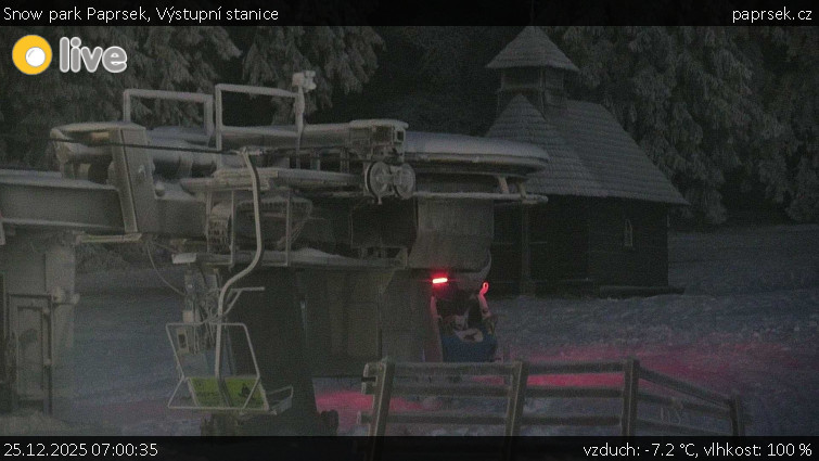 Snow park Paprsek - Výstupní stanice - 25.12.2025 v 07:00