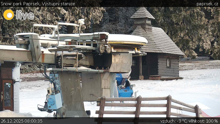 Snow park Paprsek - Výstupní stanice - 26.12.2025 v 08:00