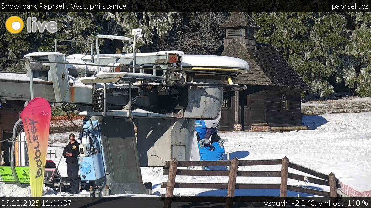 Snow park Paprsek - Výstupní stanice - 26.12.2025 v 11:00