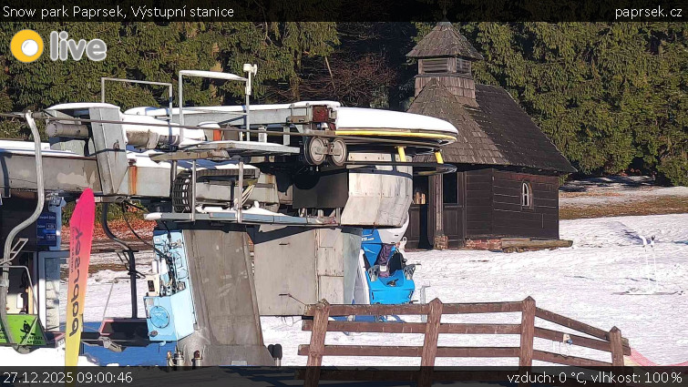 Snow park Paprsek - Výstupní stanice - 27.12.2025 v 09:00