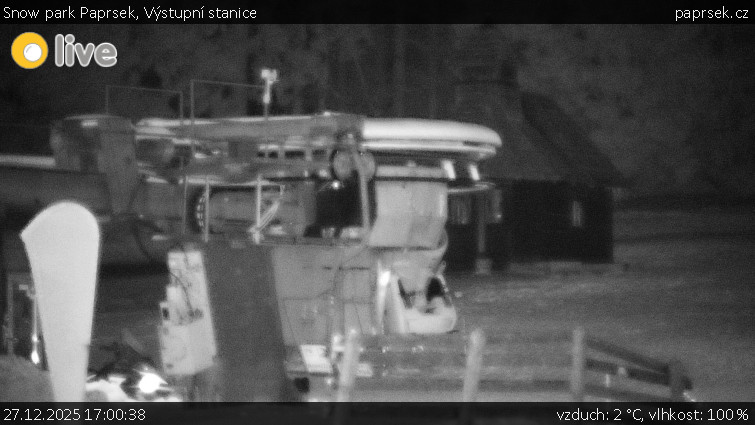 Snow park Paprsek - Výstupní stanice - 27.12.2025 v 17:00