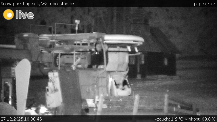 Snow park Paprsek - Výstupní stanice - 27.12.2025 v 18:00