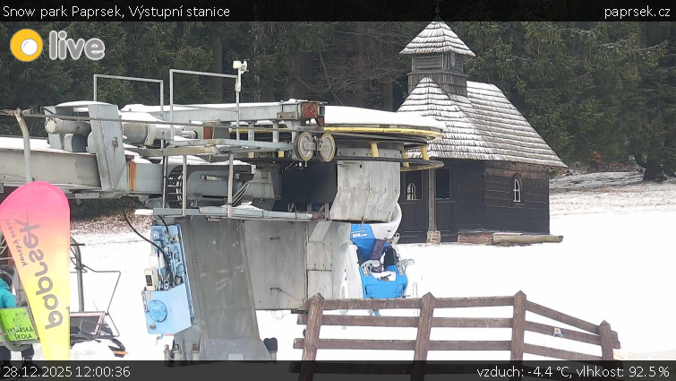 Snow park Paprsek - Výstupní stanice - 28.12.2025 v 12:00