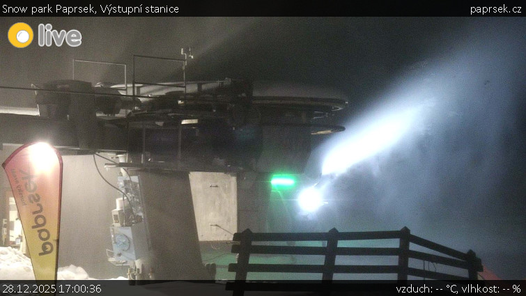 Snow park Paprsek - Výstupní stanice - 28.12.2025 v 17:00