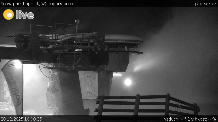 Snow park Paprsek - Výstupní stanice - 28.12.2025 v 18:00