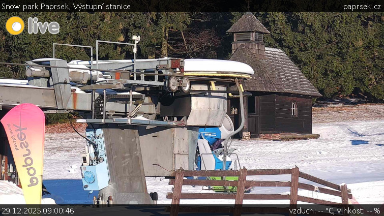 Snow park Paprsek - Výstupní stanice - 29.12.2025 v 09:00