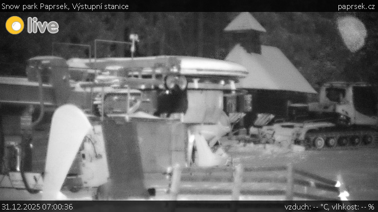 Snow park Paprsek - Výstupní stanice - 31.12.2025 v 07:00