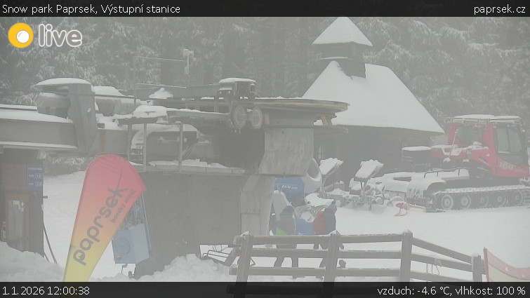 Snow park Paprsek - Výstupní stanice - 1.1.2026 v 12:00