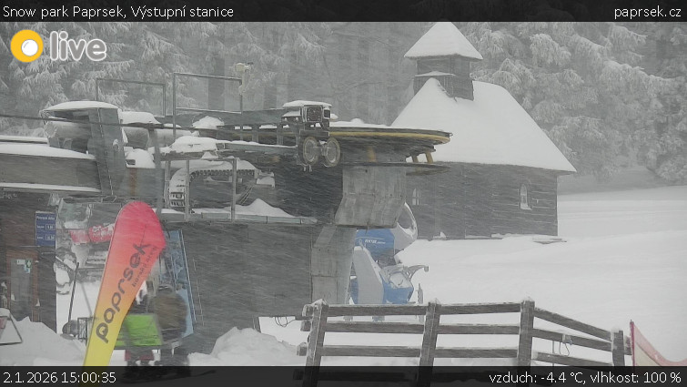 Snow park Paprsek - Výstupní stanice - 2.1.2026 v 15:00