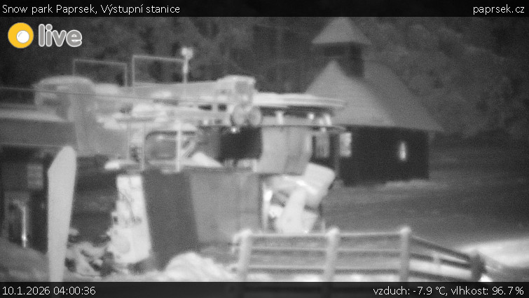 Snow park Paprsek - Výstupní stanice - 10.1.2026 v 04:00