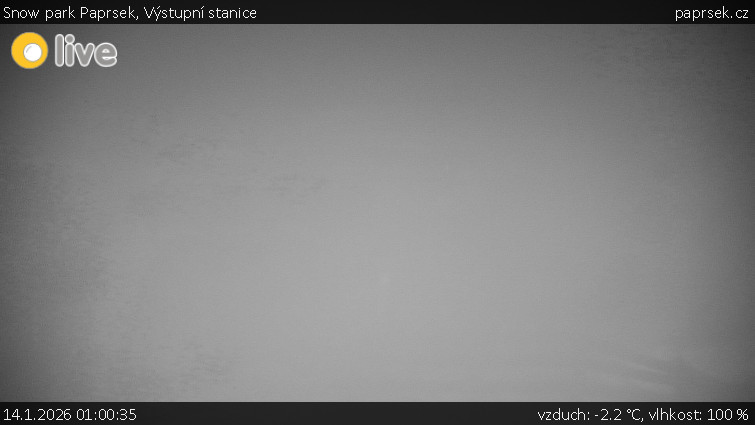 Snow park Paprsek - Výstupní stanice - 14.1.2026 v 01:00