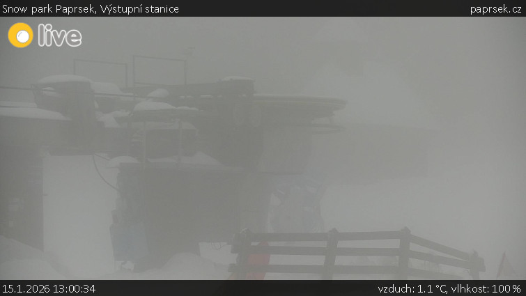 Snow park Paprsek - Výstupní stanice - 15.1.2026 v 13:00