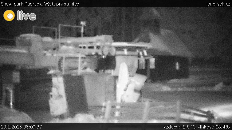 Snow park Paprsek - Výstupní stanice - 20.1.2026 v 06:00