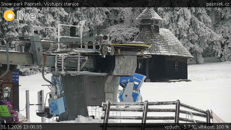 Snow park Paprsek - Výstupní stanice - 31.1.2026 v 13:00