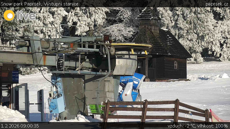 Snow park Paprsek - Výstupní stanice - 1.2.2026 v 09:00