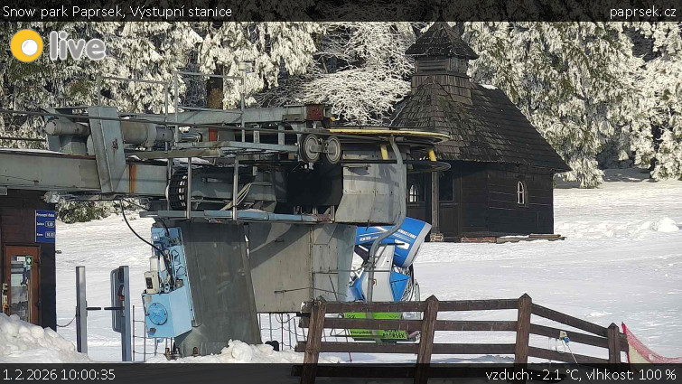 Snow park Paprsek - Výstupní stanice - 1.2.2026 v 10:00