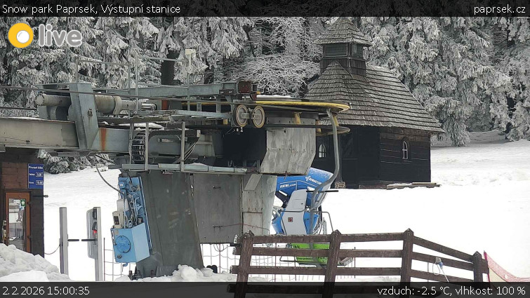 Snow park Paprsek - Výstupní stanice - 2.2.2026 v 15:00