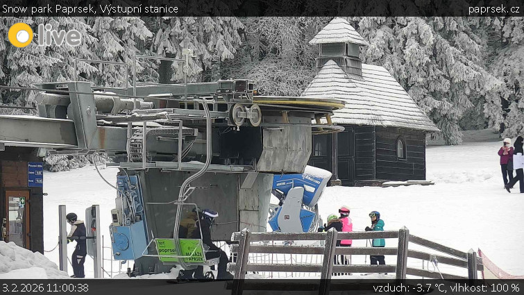 Snow park Paprsek - Výstupní stanice - 3.2.2026 v 11:00