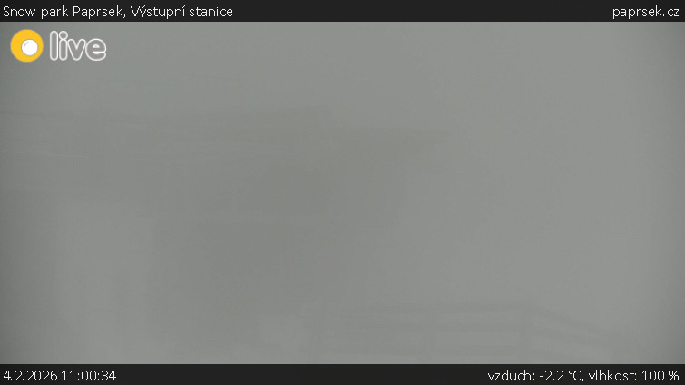 Snow park Paprsek - Výstupní stanice - 4.2.2026 v 11:00