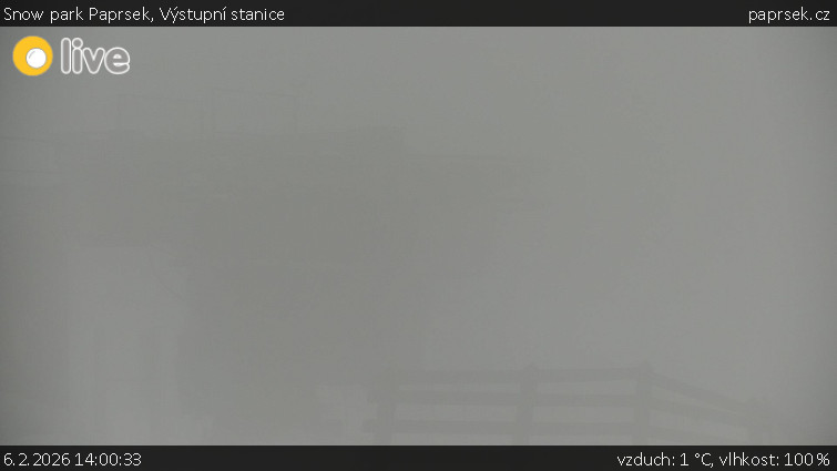 Snow park Paprsek - Výstupní stanice - 6.2.2026 v 14:00