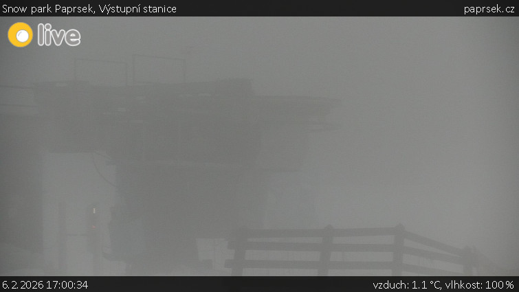 Snow park Paprsek - Výstupní stanice - 6.2.2026 v 17:00