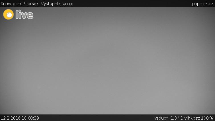 Snow park Paprsek - Výstupní stanice - 12.2.2026 v 20:00