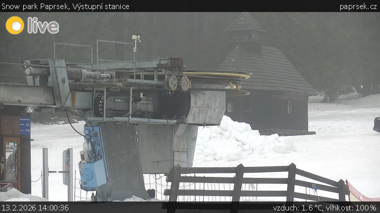 Snow park Paprsek - Výstupní stanice - 13.2.2026 v 14:00