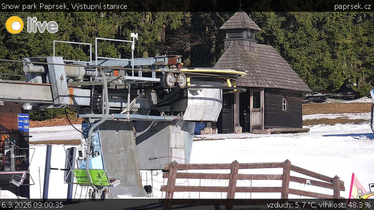 Snow park Paprsek - Výstupní stanice - 6.3.2026 v 09:00