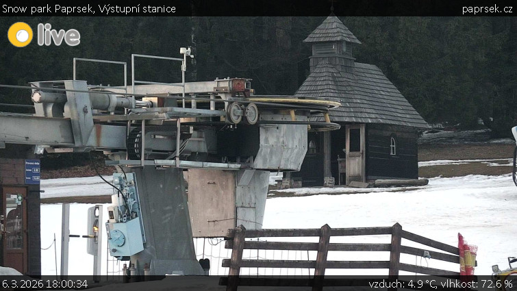 Snow park Paprsek - Výstupní stanice - 6.3.2026 v 18:00