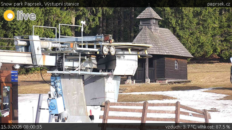 Snow park Paprsek - Výstupní stanice - 15.3.2026 v 08:00