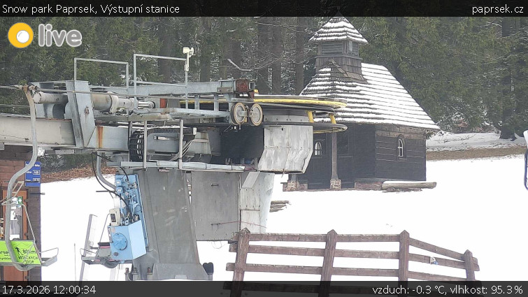 Snow park Paprsek - Výstupní stanice - 17.3.2026 v 12:00