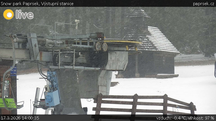 Snow park Paprsek - Výstupní stanice - 17.3.2026 v 14:00