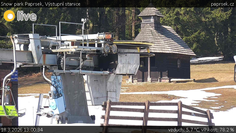 Snow park Paprsek - Výstupní stanice - 18.3.2026 v 13:00