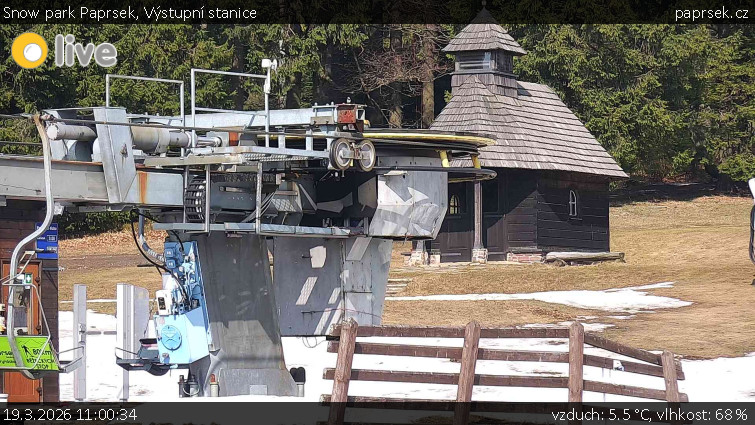 Snow park Paprsek - Výstupní stanice - 19.3.2026 v 11:00