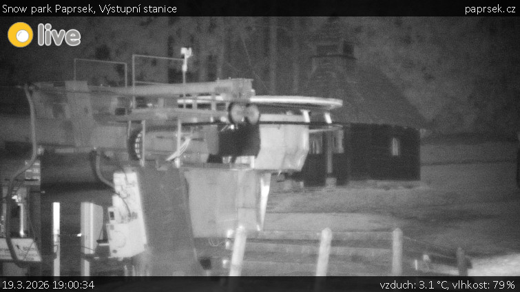 Snow park Paprsek - Výstupní stanice - 19.3.2026 v 19:00
