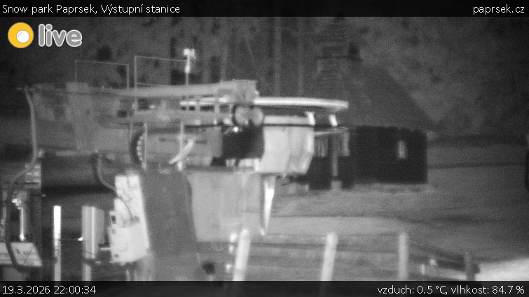 Snow park Paprsek - Výstupní stanice - 19.3.2026 v 22:00
