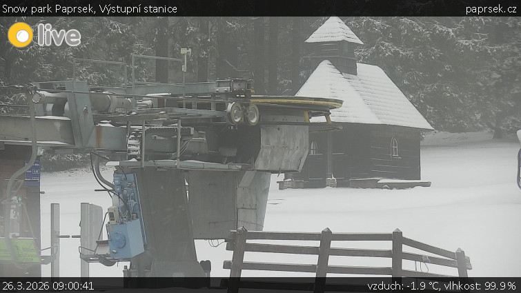 Snow park Paprsek - Výstupní stanice - 26.3.2026 v 09:00