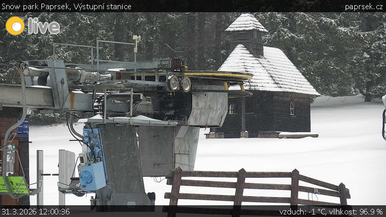 Snow park Paprsek - Výstupní stanice - 31.3.2026 v 12:00