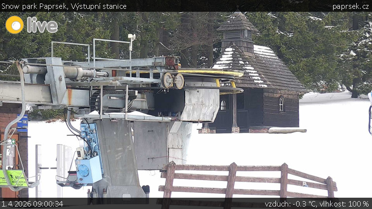 Snow park Paprsek - Výstupní stanice - 1.4.2026 v 09:00