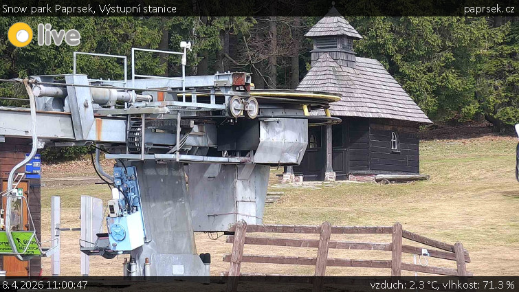 Snow park Paprsek - Výstupní stanice - 8.4.2026 v 11:00