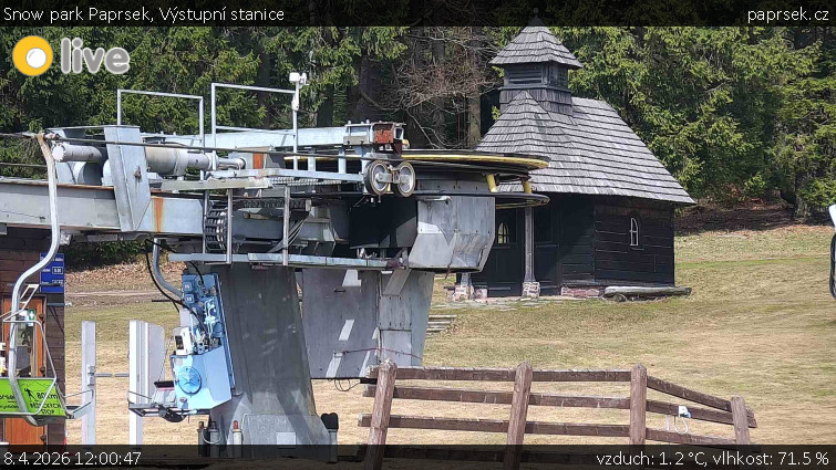 Snow park Paprsek - Výstupní stanice - 8.4.2026 v 12:00