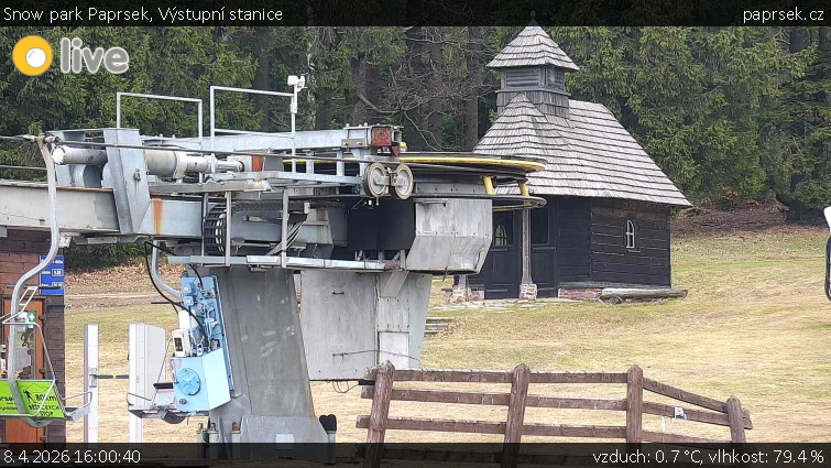 Snow park Paprsek - Výstupní stanice - 8.4.2026 v 16:00