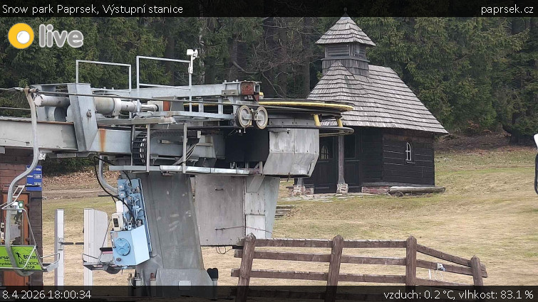 Snow park Paprsek - Výstupní stanice - 8.4.2026 v 18:00