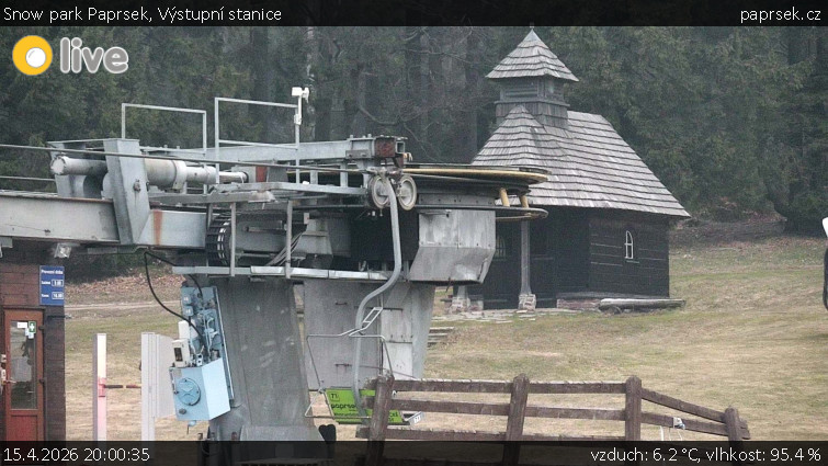 Snow park Paprsek - Výstupní stanice - 15.4.2026 v 20:00