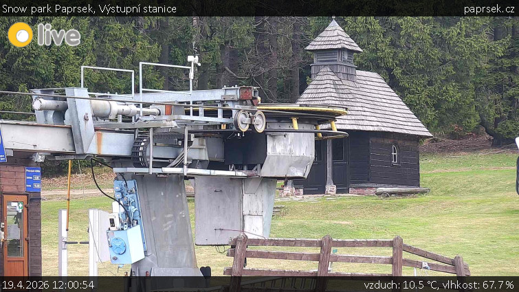 Snow park Paprsek - Výstupní stanice - 19.4.2026 v 12:00
