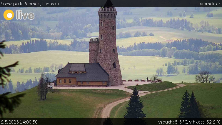 Snow park Paprsek - Lanovka - 9.5.2025 v 14:00 Snow park Paprsek - Lanovka - 9.5.2025 v 14:00