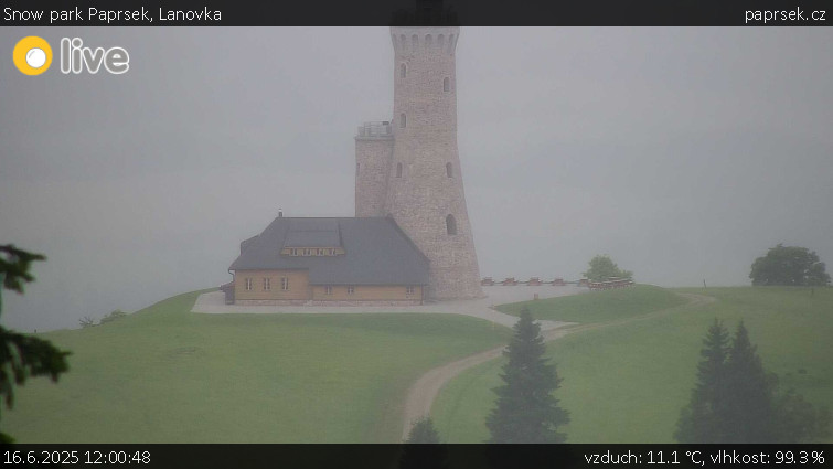 Snow park Paprsek - Lanovka - 16.6.2025 v 12:00 Snow park Paprsek - Lanovka - 16.6.2025 v 12:00